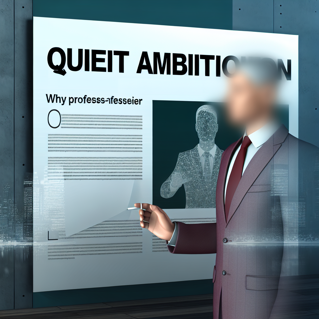 Quiet Ambition: Por Que Alguns Profissionais Preferem Não Ser Líderes